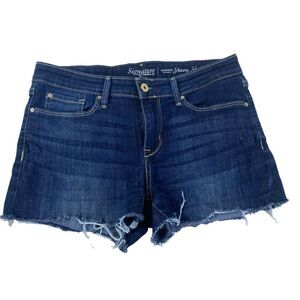 Levi’s 8/29 Signature Modern Skinny Shorts cut off dark blue wash